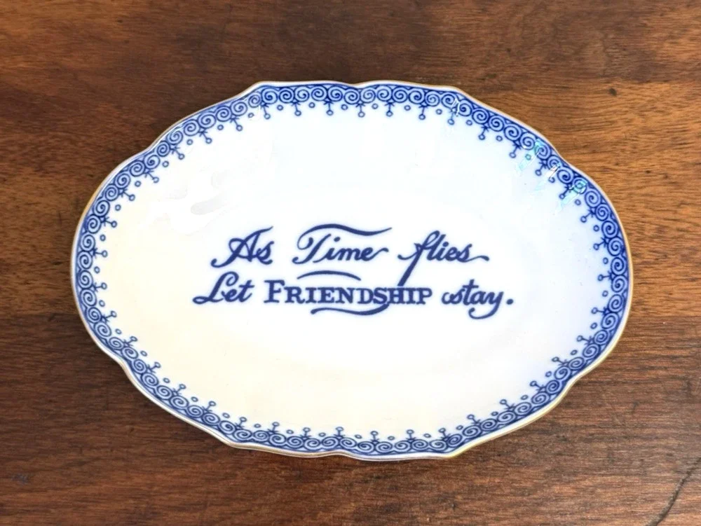 Williamsburg Mottahedeh Portugal As Time Flies Let Friendship Stay Ring Dish